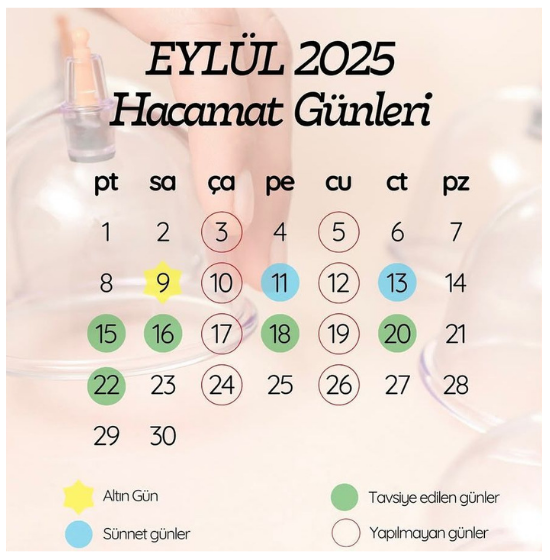 eylül 2025 hacamat günleri
