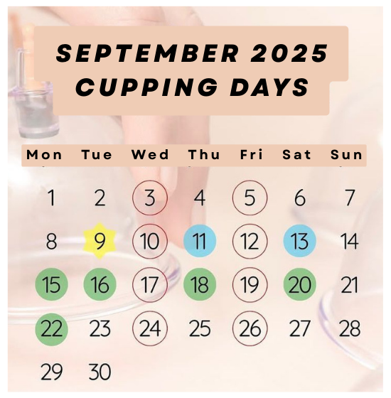 september 2025 cupping days